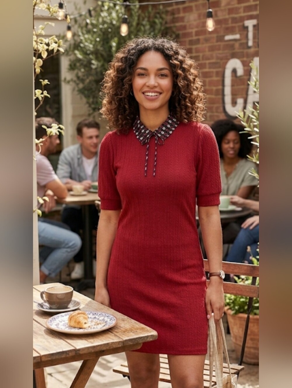 Kingston Grey Sweater Dress New Sz XL Wine